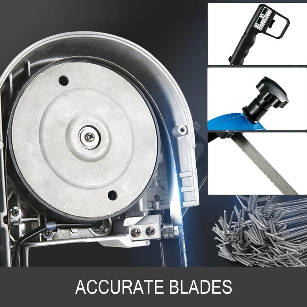 Metal Bandsaw Metal Band Saw 1000W for Cutting Wood Metal Glass Fiber Plastic
