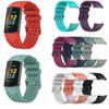 Men Women Sports Watch Band for Fitbit Charge 5/ Fitbit Charge 6 Breathable Silicone Smartwatch Accessories Wristbands