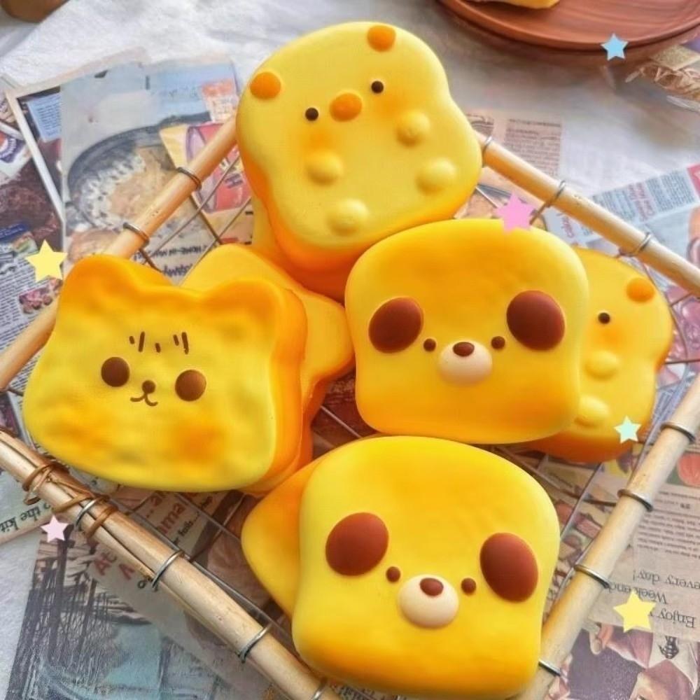 Slow Rising Bread Squeeze Toy Simulated Bread Sensory Fidget Toy Pinch Toy Slow Rising Toy Travel