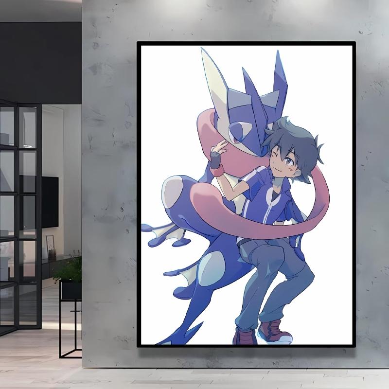 Hot Anime Poster Pokemon Akari Arceus Cartoon Character Picture High Quality Canvas Children's Room Home Decoration Paintings