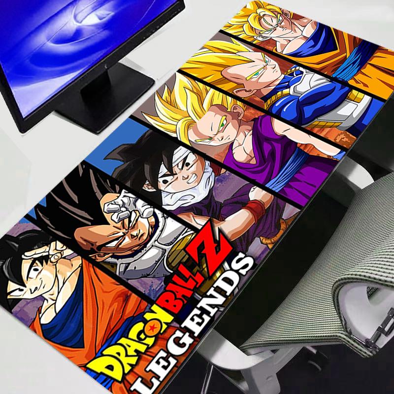Mouse Pad Dragon Ball Z DBZ Large Gamer Gaming Accessories Speed Keyboard Rubber Lock Edge Desk Mat Laptop Mousepad Durable