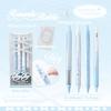 4Pcs  Simple Cute Gel Pens For Children Solid Color Ballet Series Stationery Gel Pen Writing Pen Student Supplies