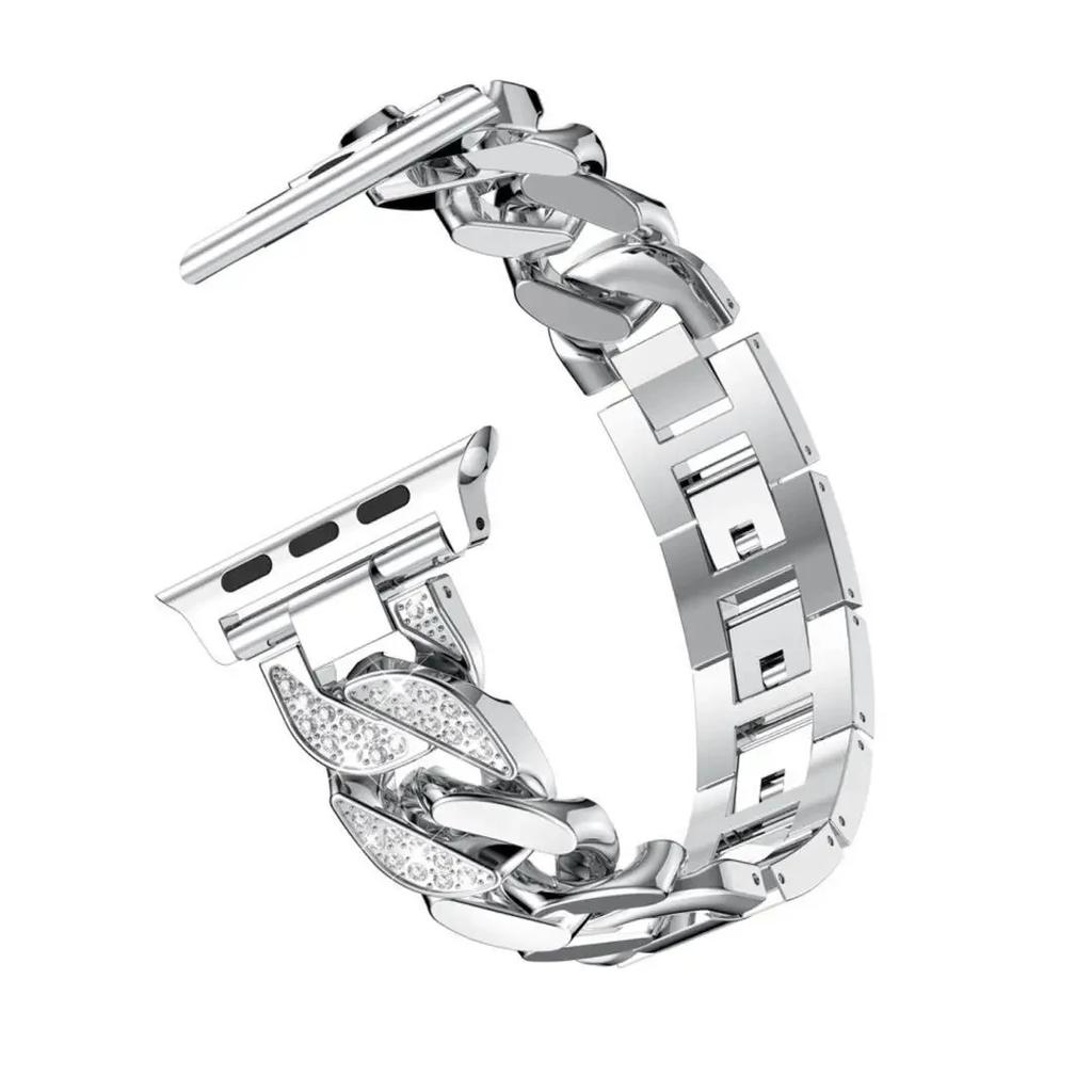 Классический ремешок для Apple Watch Band Ultra 2 49 мм 45 мм 41 мм 42 мм 38 мм 40 мм 44 мм браслет Corre iWatch series 9 8 7 6 5 4 se Diamond Strap