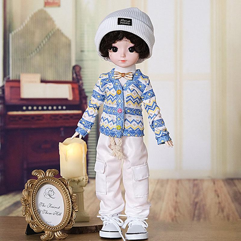 1 комплект, 32 см, костюм для куклы, 1/6, аксессуары для одевания куклы, зимний свитер, брюки