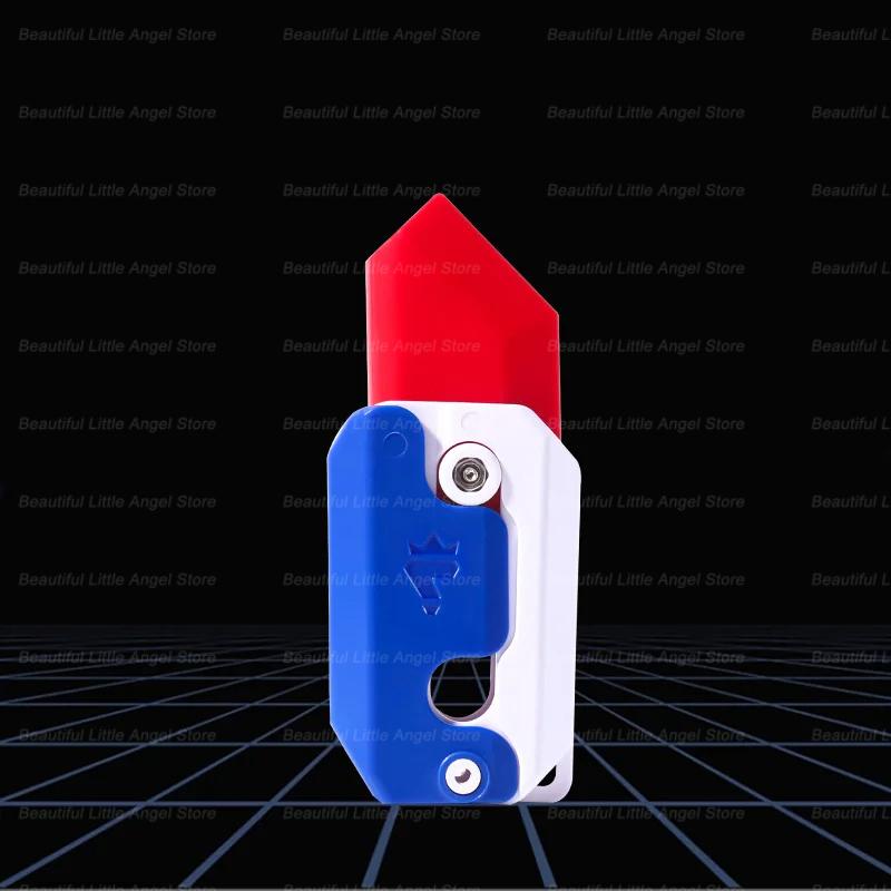 Новый 3D печатный гравитационный коготь-нож, игрушка для снятия стресса, бабочка, Непоседа, захват для рук, сенсорная игрушка, складной нож-коготь, редис для подарка