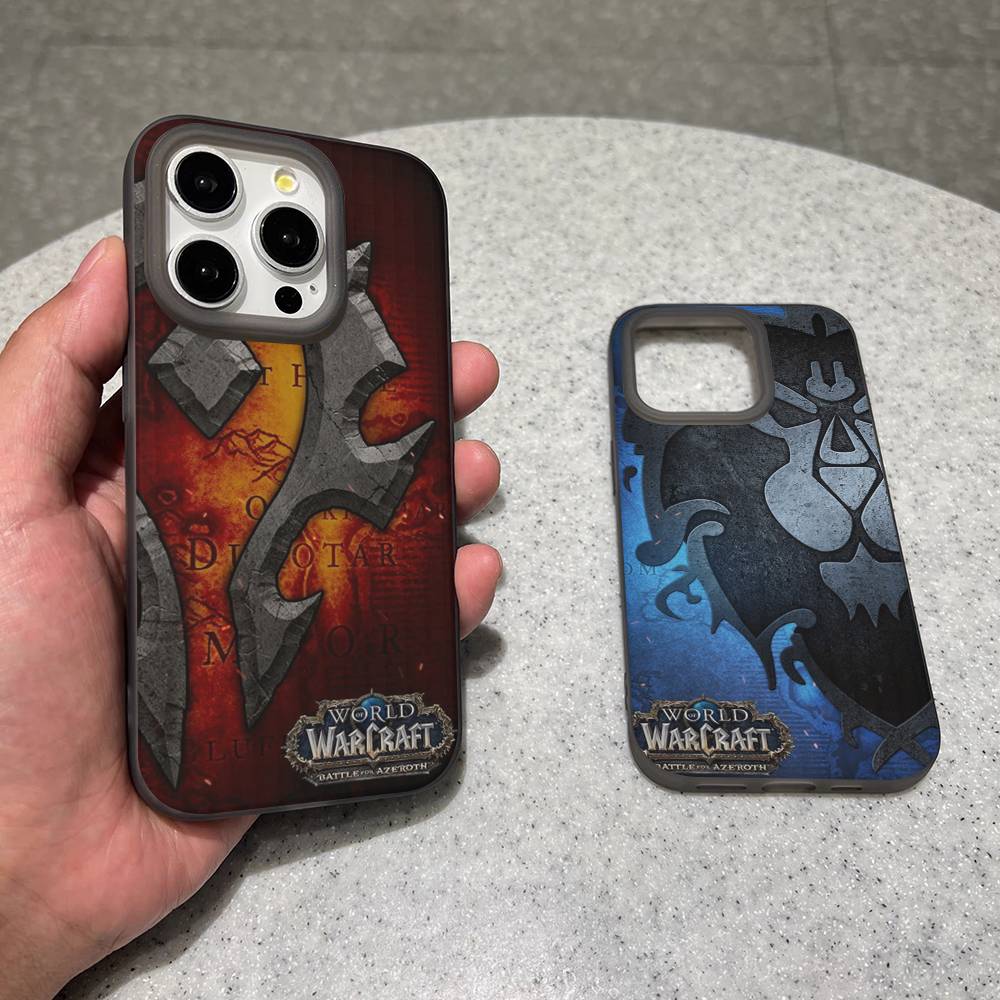 Игра World Of Warcraft Для IPhone 17 16 15 Plus Pro Max 12 14 Plus 11 13 Волна Гофрированная Полоса Чехол для Телефона