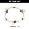 Girl Sweet Gift Bangles Elastic Rope Bracelets Glass Crystal Stone Fruit Crystal Beaded Bracelet