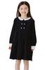 Formal Long Round Perfect for School Entrance Kindergarten Entrance and Birthdays Size Girls' Dress, Sleeves, Collar, Ceremonies, Recitals,