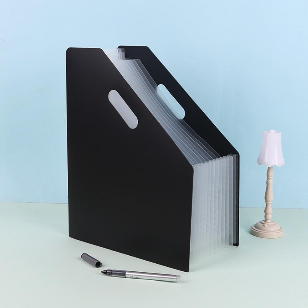 Folder A4 Expanding Organ Bag Diagonal Mouth Rainbow Color Document Holder Briefcases