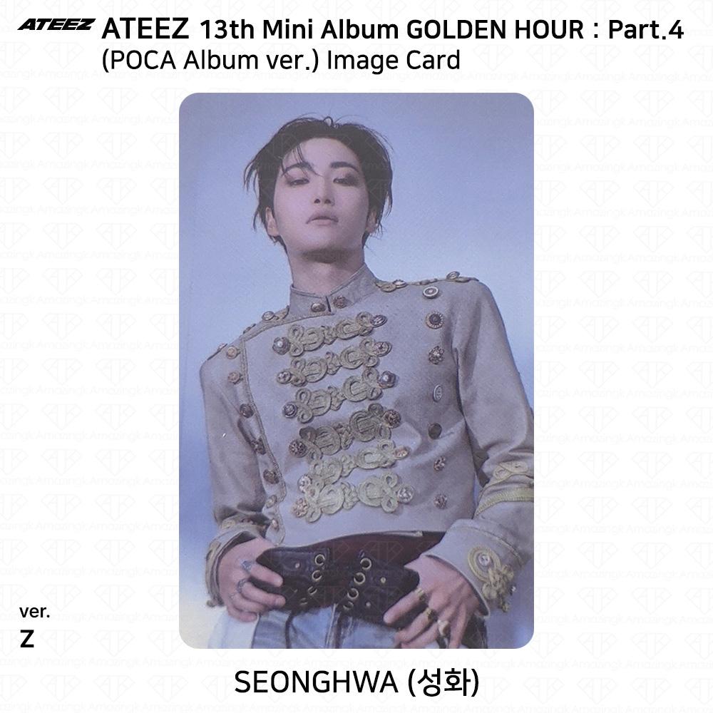 ATEEZ 13-й мини-альбом Golden Hour Часть 4 POCA Альбом версия. Фотокарта