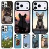 Чехол для телефона с французским бульдогом для iPhone 17 Air 16 15 11 12 14 13 Pro Max Ударопрочный чехол