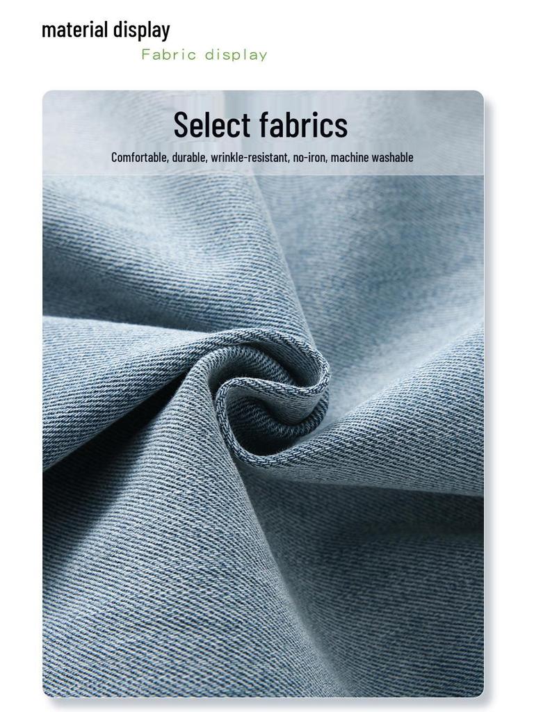 Лето 2025 Женские джинсы из ретро-синего денима с высокой посадкой - Широкие штанины, Слим-фит, Укороченная посадка