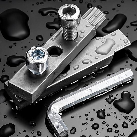 Извлекатель сломанных винтов с гаечным ключом, прочный инструмент для снятия металлических винтов, универсальный инструмент для извлечения проводов угловых вентилей кранов 1/2 3/4 дюйма