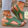 2025 New Large-size Thick-soled Wedge Heel Fish Mouth Sandals Women's Wedge Heel Sandals Women's Manufacturer
