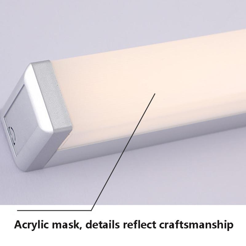Modern LED Mirror Front Light Acrylic Long Lighting Bathroom Bedroom Vanity Mirror Lighting Indoor Led Lamp Lustre