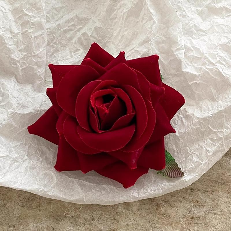 Caro 3D Rose Hair Claw Clip - 2024 High-End Floral Shark Clip for Women, Elegant Headwear