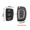 Силиконовый чехол для автомобильного пульта ключа, 3 кнопки, для Hyundai