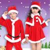 Premium Quality Velvet Kids Santa Claus Costume Red Christmas Outfit For Boys And Girls