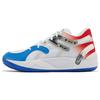 Trc Blaze Court Round Toe Lace-Up Shock Absorbing Non-Slip Wear-Resistant Low-Top Basketball Shoes Unisex Sneaker White Blue Red 377278-01