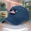Astronaut Rocket Space Pattern Mens Baseball Cap Curved Brim Dad Hat Adjustable Duck Tongue Cap