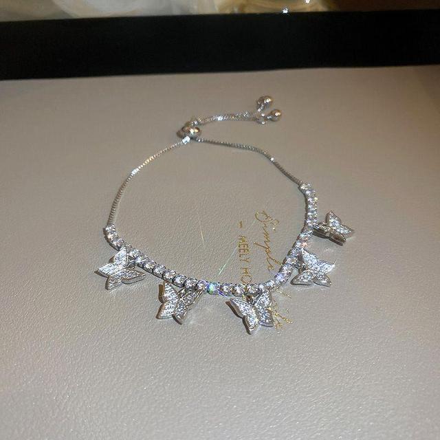 Инкрустированный стразами браслет в виде лепестков цветов женский индивидуальный модный уникальный дизайн браслет свадебные украшения подарок на день рождения