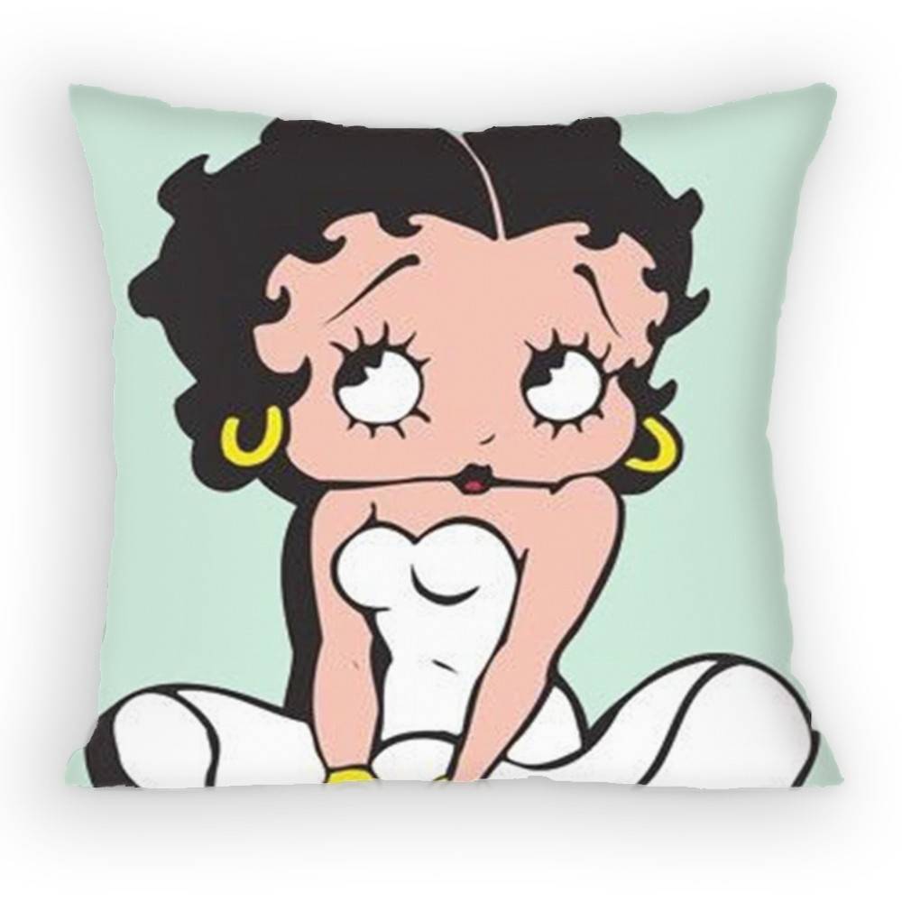Classic CharacterAnime BBettys Boops Pillow Case Antidustmite Pillowcase Invisible zipper silky short plush Sofa cushion cover