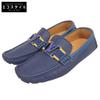 Monte Carlo Line Leather Driving Shoes with LV Logo, Men's, Navy, Size 6 1/2 (6.5), 1A8F4K Shoes 6.5 NavyUsed