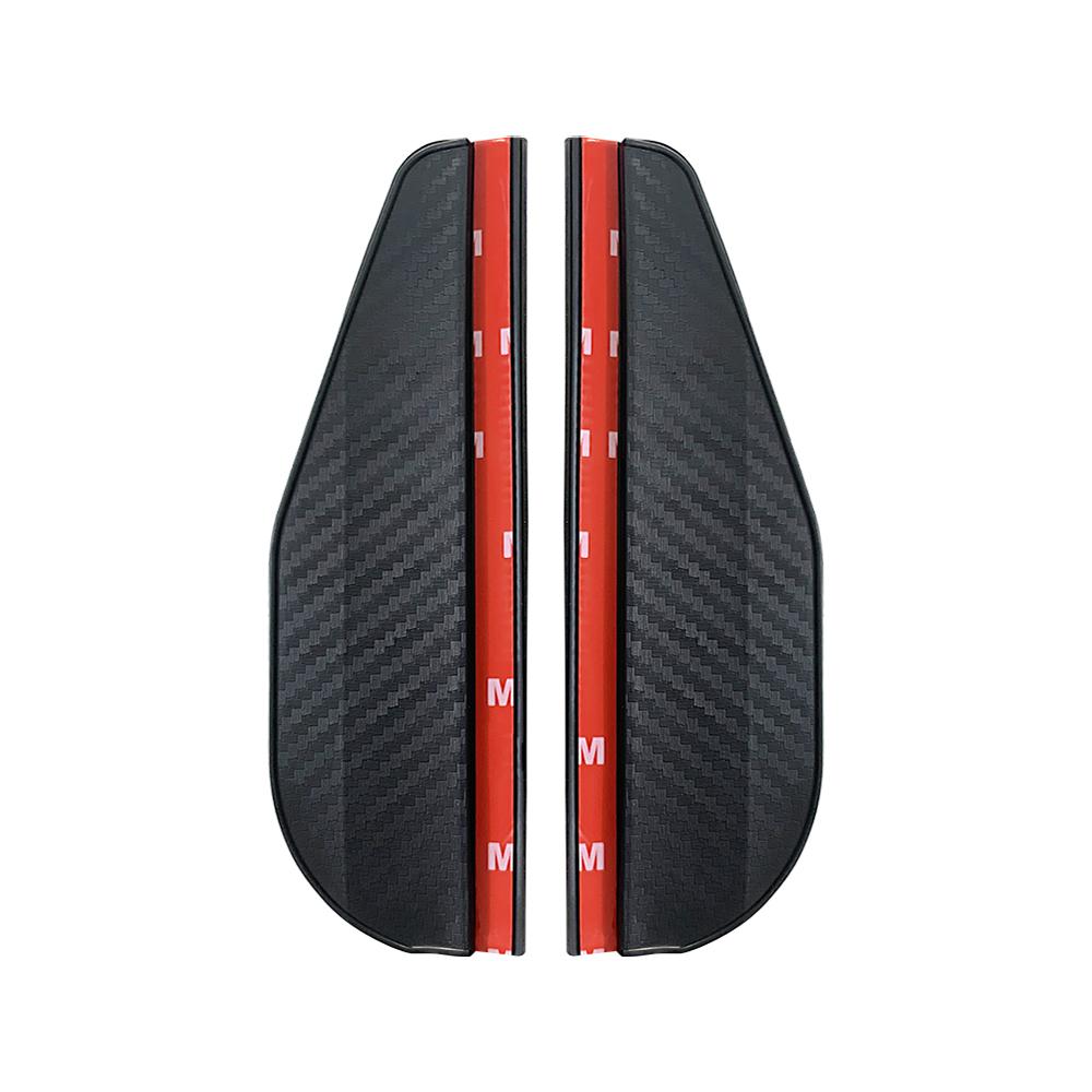 2PCS Car Rearview Mirror Eyebrow Carbon Fiber Sun Visor Exterior Accessories