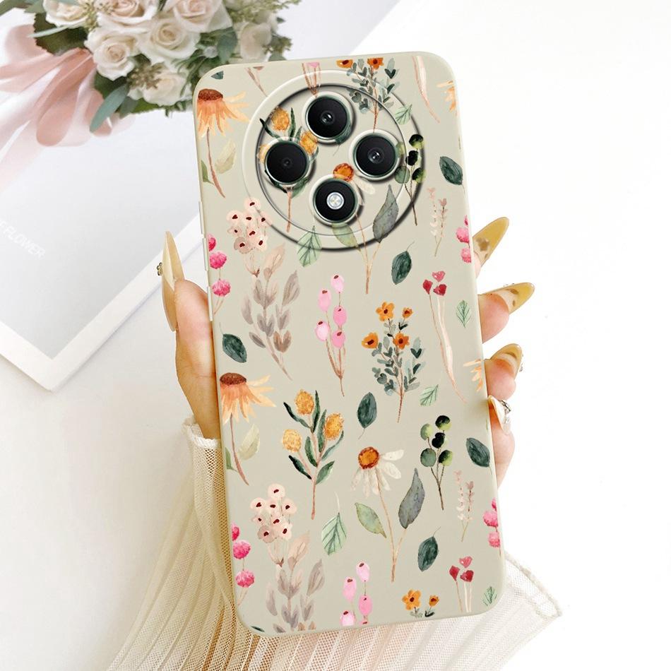 For OPPO Reno12 F 5G Reno 12 Pro 12F 12FS 12 5G Cute Cat Flower Butterfly Cartoon Phone Case Shockproof Soft Silicone Cases