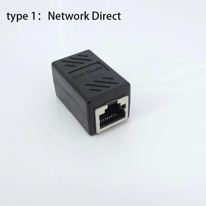 3 типа RJ45 на 2-полосный разветвитель RJ45, сетевой расширитель, адаптер Ethernet Kabel, гигабитный интерфейс, сеть «мама-мама»
