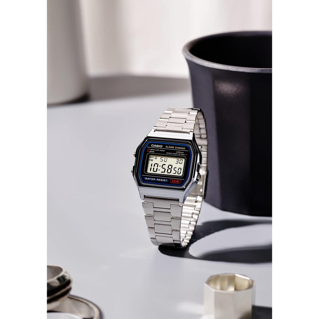 Casio Men's Silver Watch - Casio Collection A158WA-1JH Classic Style