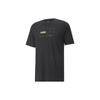 Logo Print Casual Sports Crew Neck T-Shirt Men Tops Black 674650-01