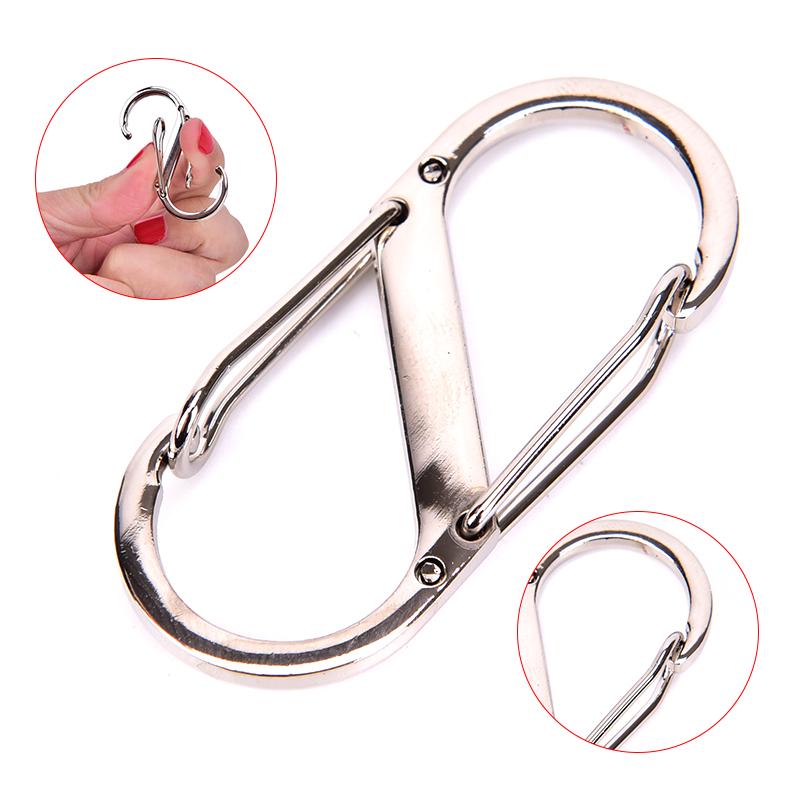 1 шт. Многофункциональные наружные карабины S-образные крючки из нержавеющей стали с оттяжками