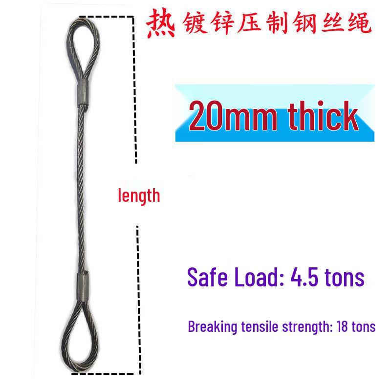 Hot-Dip Galvanized Stainless Steel Wire Rope Sling