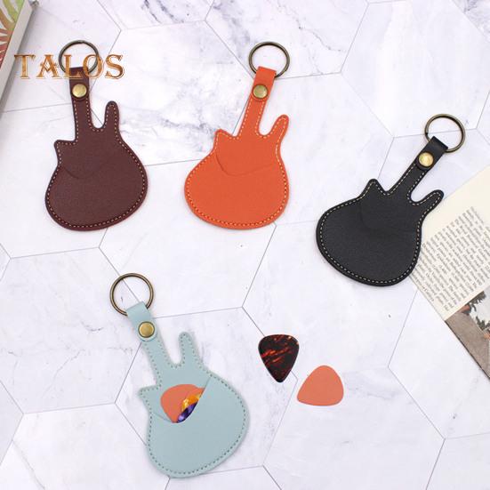 Держатель для медиаторов в форме гитары, чехол из искусственной кожи для медиатора, переносная сумка для хранения медиатора для гитаристов, любителей, учителей