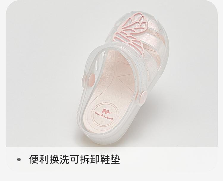 David Bella Girls' Sandals Summer New Children's Slippers Baby Transparent Jelly Cool Sandals Beach Shoes