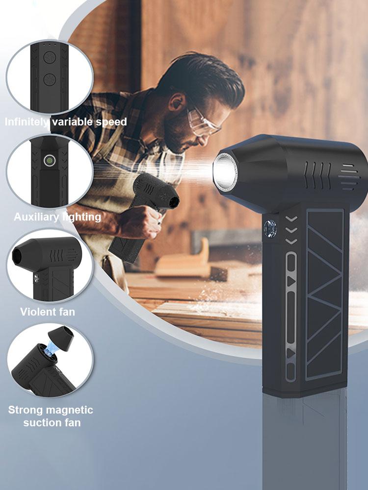 Мини турбореактивный вентилятор 130000 об/мин скорость ветра 52 м/с бесщеточный мотор ручной канальный вентилятор высокопроизводительный циклонный турбоэлектрический воздуходув