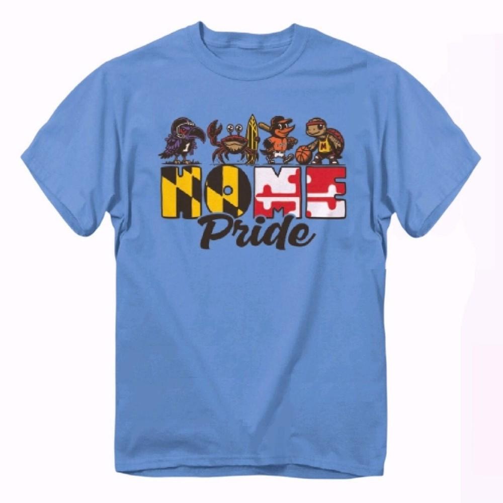 Детская футболка с коротким рукавом Maryland Home Pride Icons НОВАЯ Быстрая Унисекс Футболка