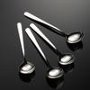 Элегантная круглая ложка из нержавеющей стали 316 серии, многофункциональная тяжелая западная ложка, бытовая ложка с длинной ручкой
