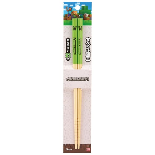 Skater Bamboo Safety Chopsticks 21cm Minecraft Creeper Creeper Chopsticks ANT4-A