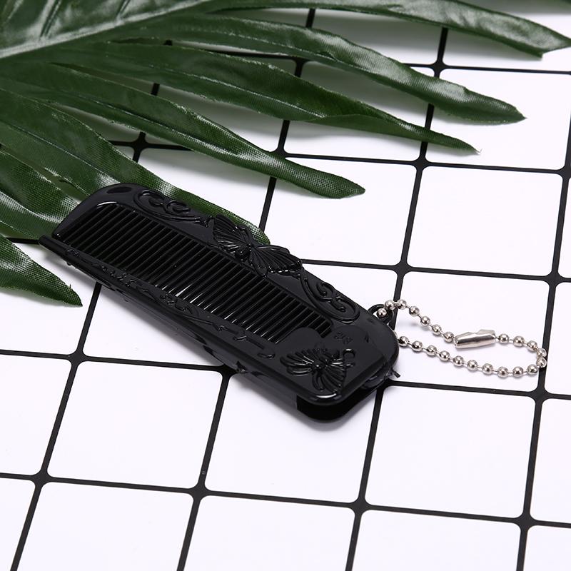 1 шт. Портативная расческа-щетка для волос Heychain Складная массажная расческа Антистатическая расческа для волос