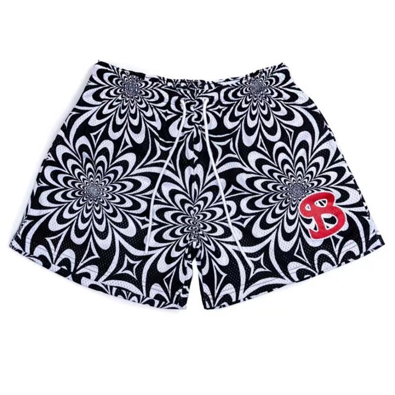 Мужские баскетбольные шорты American Casual Mesh - дышащая спортивная тренировочная одежда длиной до колена