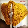 Large Soft Chunky Knitted Thick Wool Blanket With Versatile Colors For Cozy Comfort