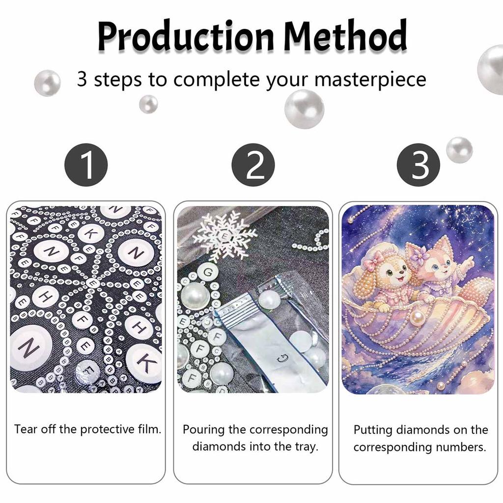 Disney Pearl Painting Painting Kit Cute Cartoon Pearl Art Home Decor Handmade Gift Diamond Painting Kits