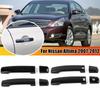 Для Nissan Altima 2007 2008 2009 2010 2011 2012 Накладка на ручку двери автомобиля Наклейка Молдинг Отделка Защитные Аксессуары ABS Карбон