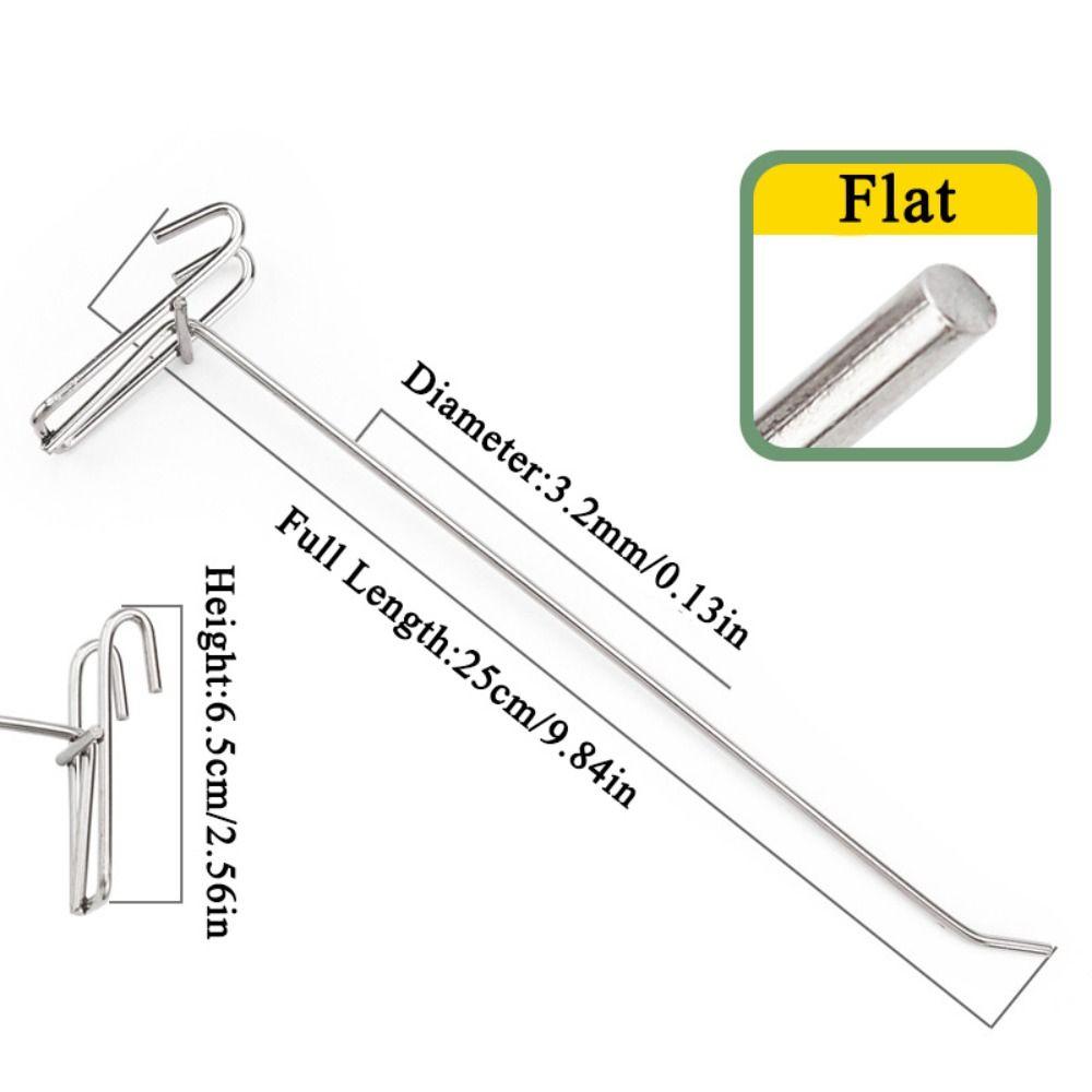 Supermarket Screen Hooks 5-25cm Store Organizer Durable Grid Hooks  For Screen Grid