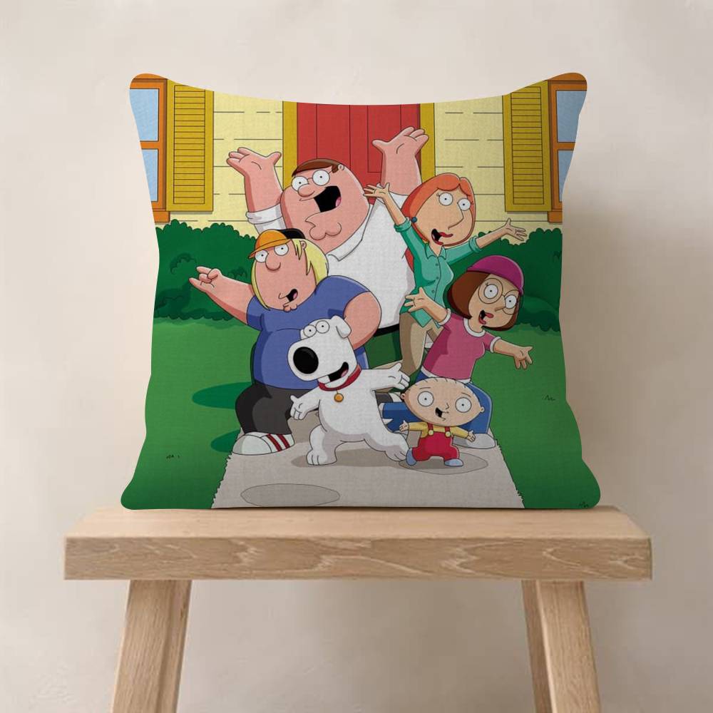 Anime FFamily movie GGuy Personalized picture text home decorative pillows Household Gifts 45x45cm