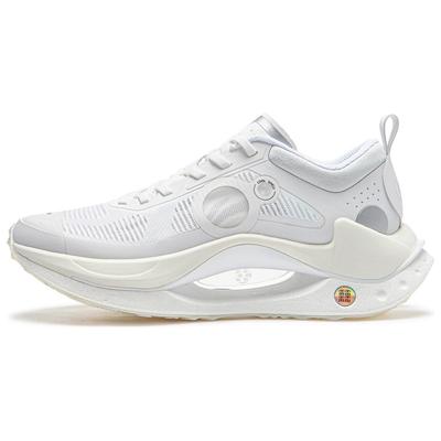 Li Ning Shadow CRC Скользкие Устойчивые к истиранию Низкие Беговые кроссовки Мужские Стандартные Белые AZGT017-8