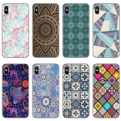 Мягкий силиконовый чехол для телефона с художественной декоративной марокканской плиткой для iPhone 8 7 6 6S Plus 11 Pro XS Max XR X 5 5S SE 4S 4 iPod Touch 5 6