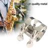 Clarinet Ligature Clarinet Mouthpiece Ligature with Adjustable Screws Rustproof Polished Surface B Flat Silver Clarinet Ligature